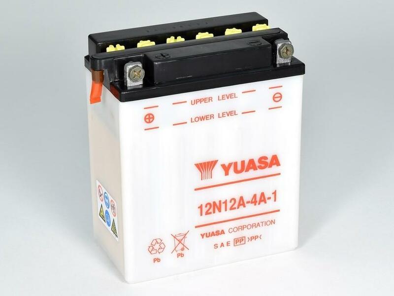 Yuasa Battery Conventional Without Acid Pack-12N12A-4A-1