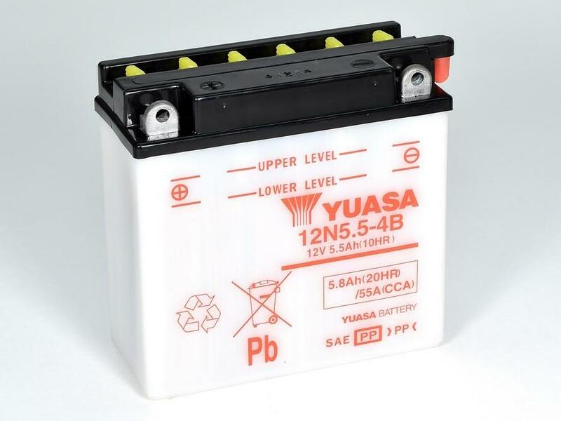 Yuasa Battery Conventional Without Acid Pack - 12N5.5-4B