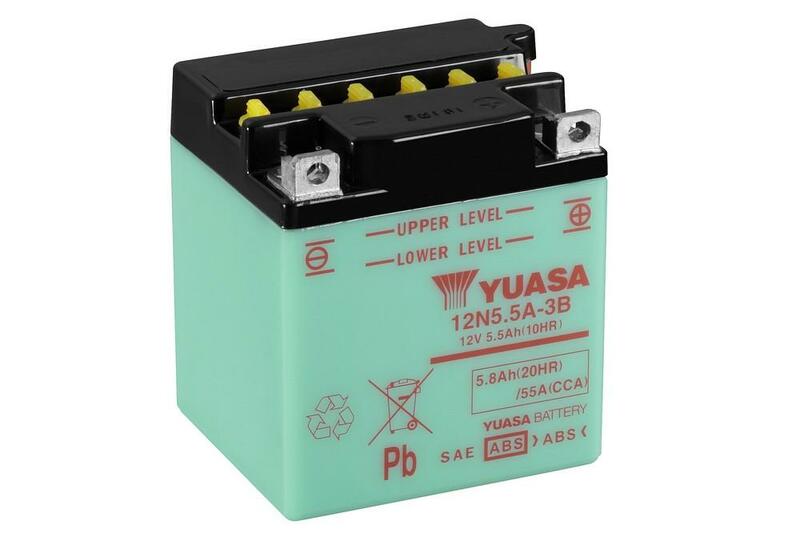 Yuasa Battery Conventional sans pack d'acide - 12N5.5A -3B