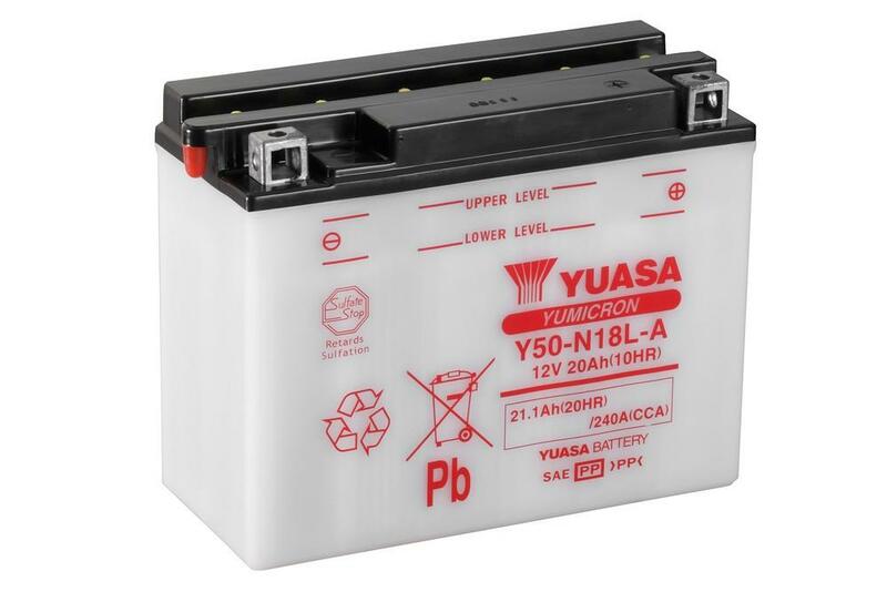 Batterie Yuasa conventionnelle sans acide pack-y50 n18l-a