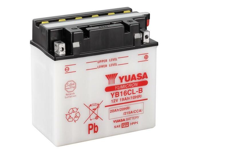 Yuasa Battery Conventional Without Acid Pack - YB16CL -B