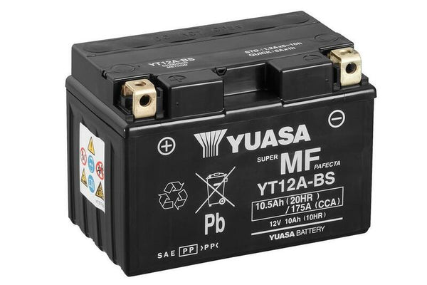 Yuasa Maintenance - Batterie libre avec package acide - YT12A -B