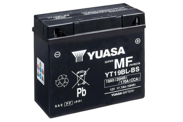 Yuasa Maintenance - Batterie libre avec package acide - YT19BL -B