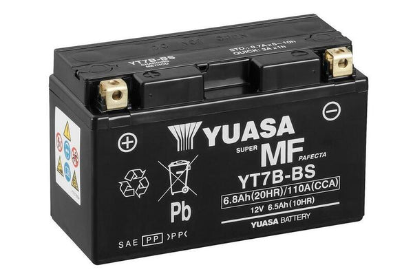 Yuasa Maintenance - Batterie libre avec package acide - YT7B -B