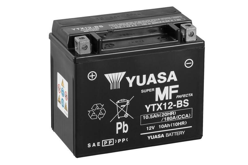 Entretien de la batterie Yuasa Gratuit avec un pack d'acide - YTX12 -B