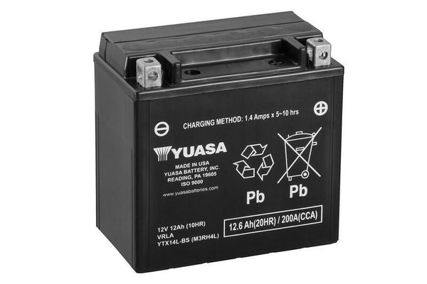 Yuasa Maintenance - Batterie libre avec package acide - YTX14L -B