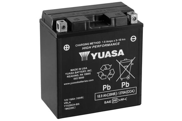 Entretien de la batterie Yuasa Gratuit avec pack d'acide - YTX20CH -B