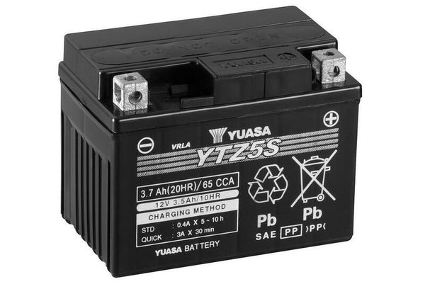 Yuasa Maintenance - Batterie compatible en usine sans usine - YTZ5S