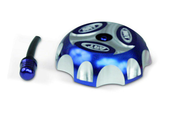 Art Fuel Tank Cap Aluminum Blue ATV AFC-403-T3-BL