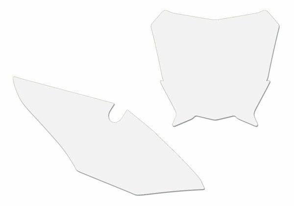 Autocollants de plaque Blackbird White Honda CRF450R 3141/000005