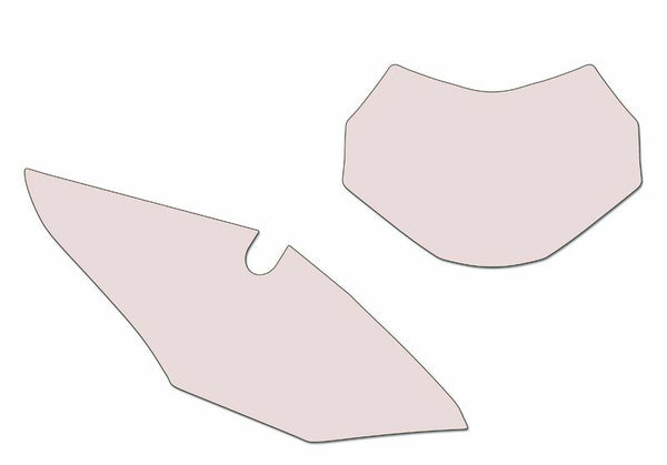 Autocollants de plaque noire blanc Honda CRF450RX 3143/000005
