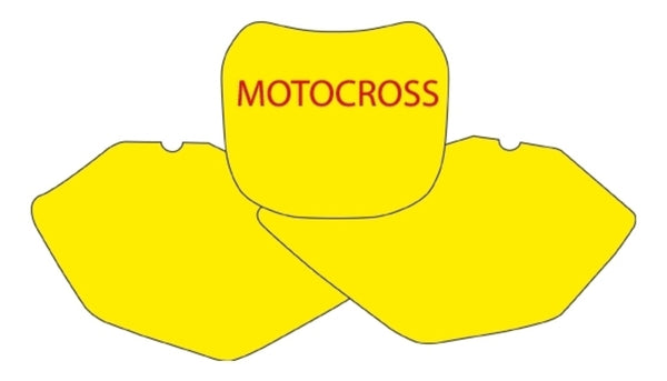 Autocollants de plaque noire bleu yamaha yz85 3212/000007