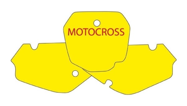 Autocollants de plaque noire bleu suzuki RM85 3311/000007