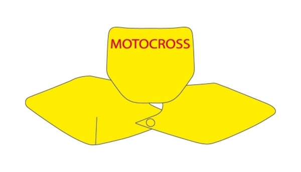 Autocollants de plaque noire blanc kawasaki kx250f / 450f 3417/000005