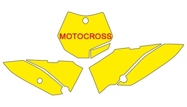 Blackbird plaque autocollants Blue KTM SX65 3516/000007