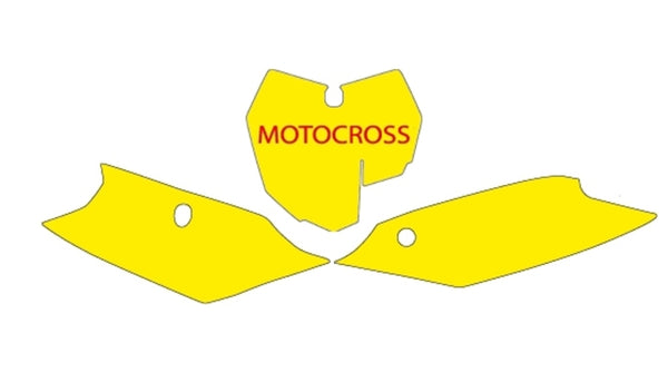 Autocollants de plaque noire blanc ktm sx / sx-f 3519/000005