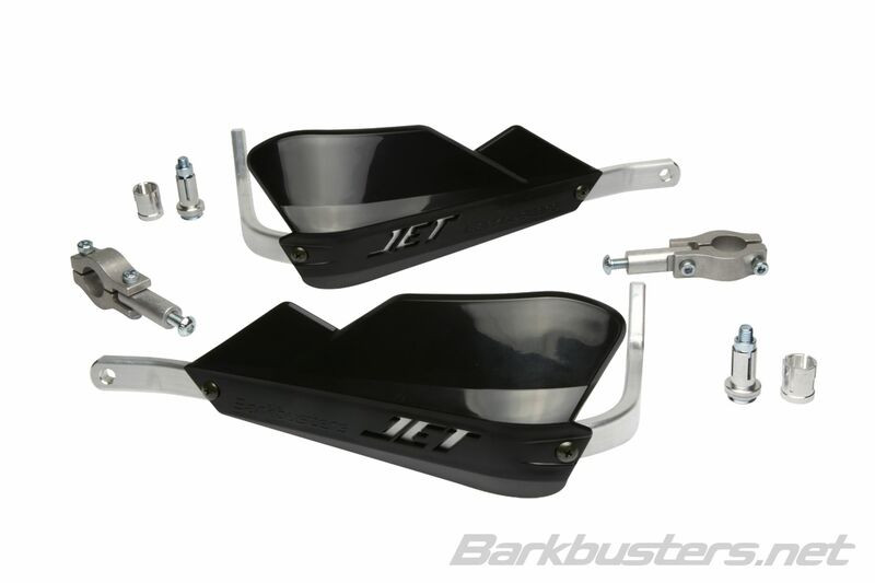 Barkbusters Jet Hand Guard à deux points Straight Ø22mm Black Jet-001-00-BK