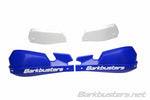 Barkbusters VPS MX Hand Guard Ensemble en plastique uniquement bleu / blanc VPS-003-01-BU