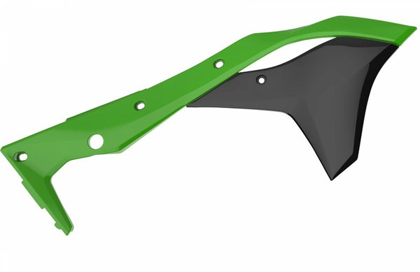 Le radiateur des portes policières couvre la couleur OEM (2017) Green / Kawasaki KX250F 8412300001