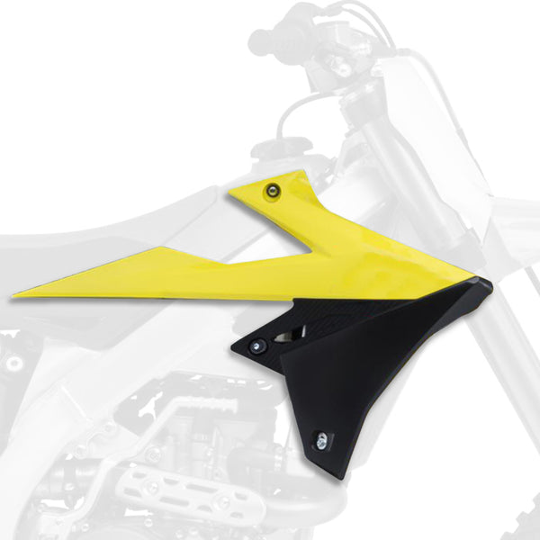 Le radiateur des portes policières couvre la couleur OEM (2018) Jaune / Suzuki RM-Z450 84211001