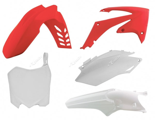 Kit en plastique Racetech Couleur OEM rouge / blanc Honda CRF250R / 450R R-Kitcrf-OEM-516