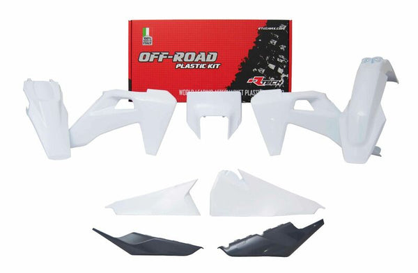 Kit en plastique Racetech blanc / anthracite gris husqvarna te / fe r-kitsq-oEM-520