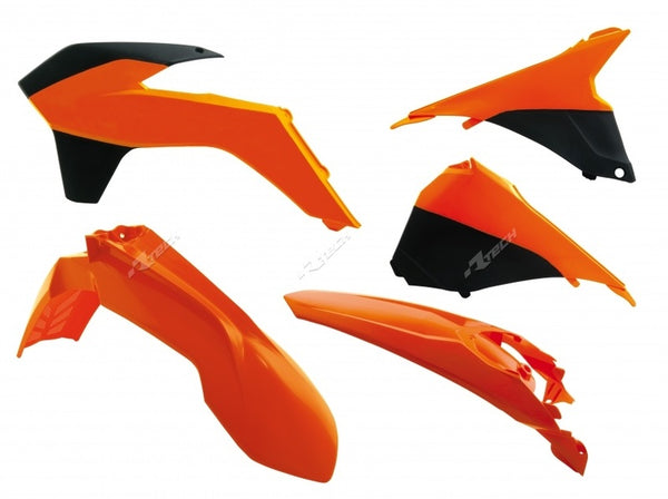 Racetech Plastic Kit OEM Color (2014) Orange / Black KTM exc / EXC-F 125 et + R-Kitktm-OEM-415