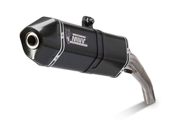 MIVV SPEED EDGE Steel Black Slip-On KTM 1190 Adventure 00.73.KT.017.LRB med sportig design i svart stål för motorcykeltillbehör och reservdelar.