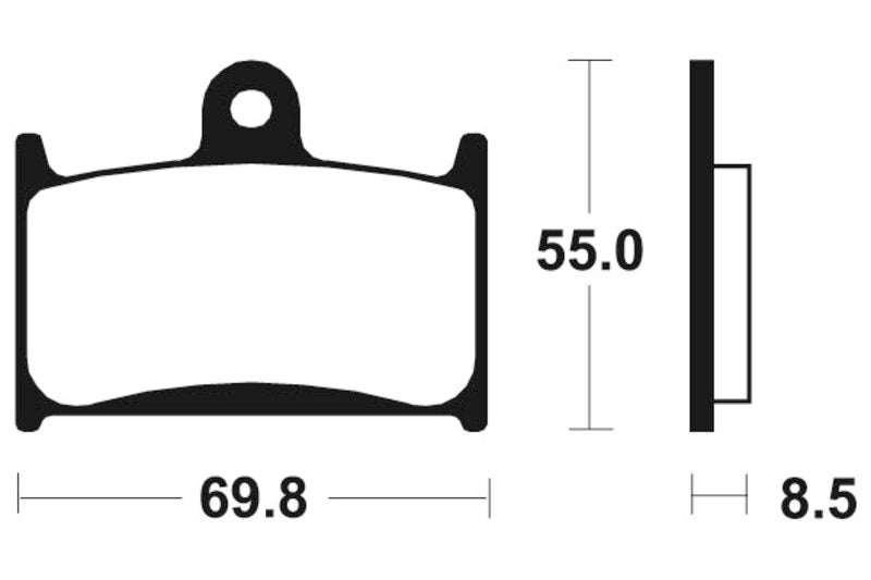 Tecnium Sintered Metal Brake Pads - MTR124 1090549