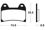 Tecnium Sintered Metal Brake Pads - MTR206 1090561