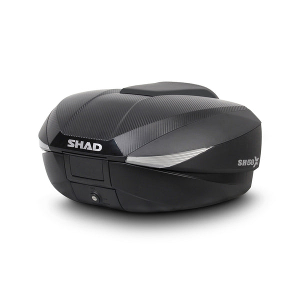 Topbox Shad Sh58x - Finition en fibre de carbone et conception extensible