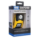 Oxford XA10 ALARM DISC LOCK - Ø10 mm jaune / noir LK216