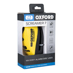 Oxford Screamer 7 Disc Lock - Ø7 mm jaune / noir LK290