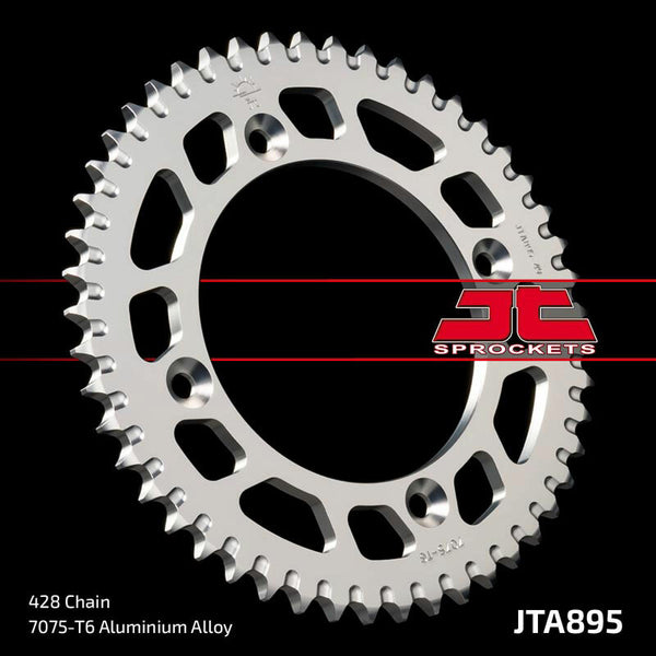 Sprocket arrière de JT Sprock's Aluminium Ultra-Light Sprocket 895-428 JTA895.47BLK