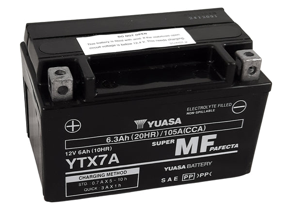 Yuasa Maintenance - Batterie compatible en usine gratuite - YTX7A -FA