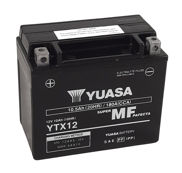Yuasa Maintenance - Batterie compatible en usine gratuite - YTX12 -FA