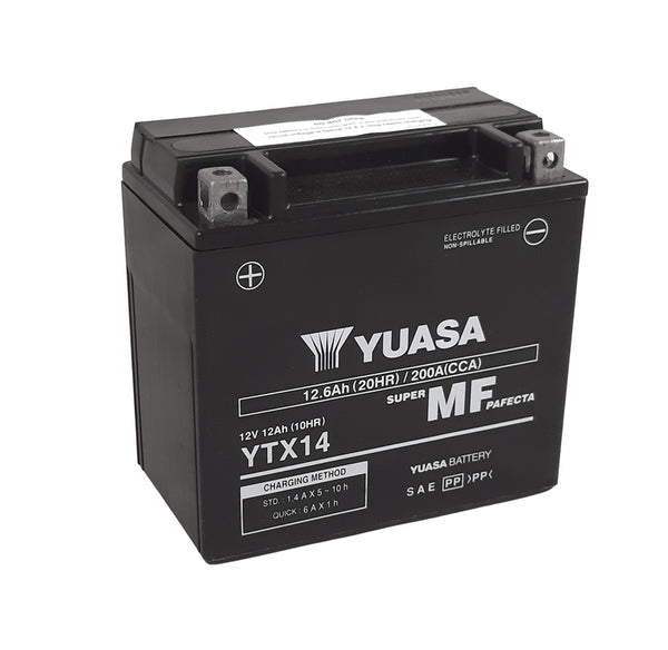 Yuasa Maintenance - Batterie compatible en usine gratuite - YTX14 -FA