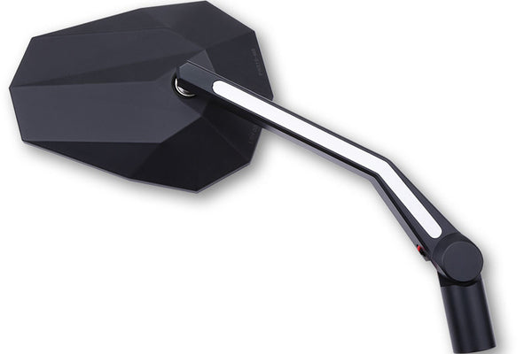 Miroir Highsider Stealth-X3 avec lumière de position LED (PAR) 301-452