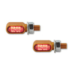 Highsider CNC LED 3in1 Tail, Fight Fight, indicateur Little Bronx, or, teinté, approuvé en E, (paire) 254-2864