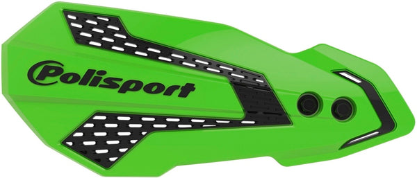 Port de police MX Flow Hand Guards Green / Black - Kawasaki KX250F / 450F 8308200040