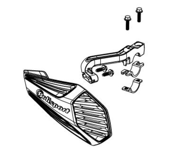 Port de police MX Air / MX Force Kit de montage de protège-mains 83092001