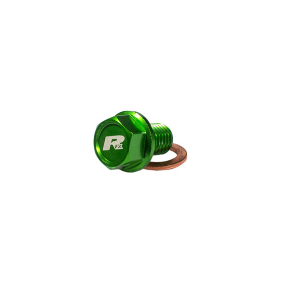 Boulon de vidange magnétique RFX Pro (vert) [M8 x 16 mm x 1,5] - Kawasaki KXF250 / 450 FXDB2030099GN