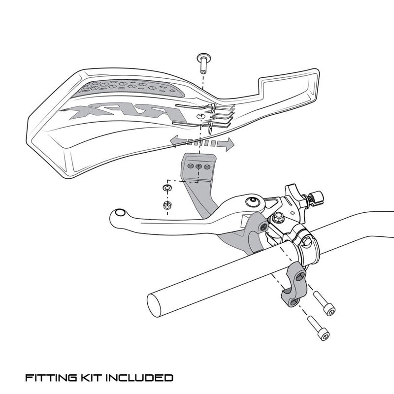 Guélet à main de la série RFX 1 (vert / blanc) y compris le kit d'ajustement FXGU3010055GN