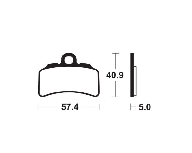 Tecnium MX/ATV Sintered Metal Brake Pads - MOR463 1111145