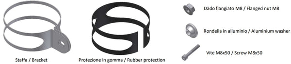 MIVV Mounting Kit for GP Muffler 50.Sc.KU.001.S2S