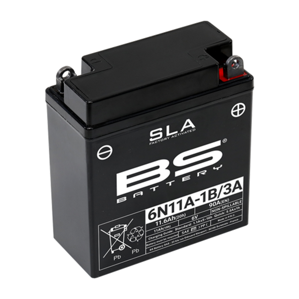 BS BATTERIE SLA ENTRETIEN - Batterie libre - 6N11A -1B / 3A