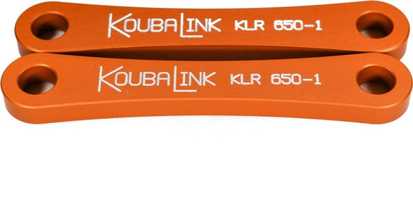 Kit de baisse de Koubalink (31,8 mm) Orange - Kawasaki KLR650-1