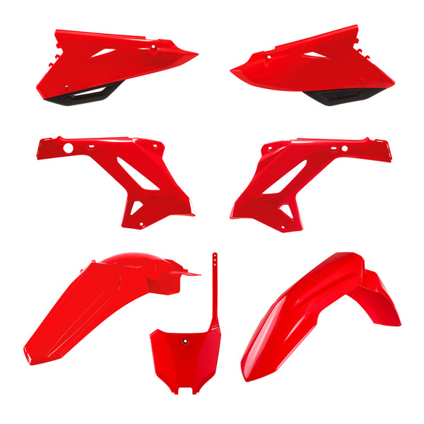 POLICE PORT MX RESTYLING KIT PLASTIQUE RED - Honda CR125 / 250 91309