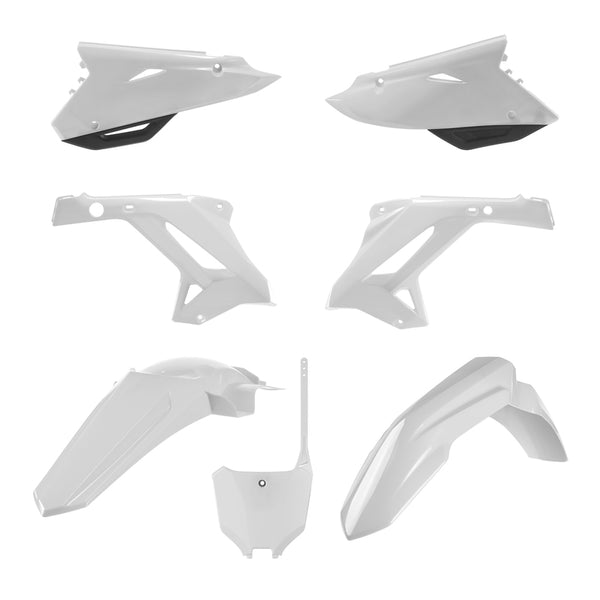 POLICE PORT MX RESTYLING KIT PLASTIQUE WHITE - HONDA CR125 / 250 91310