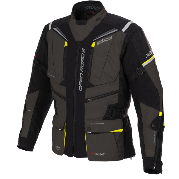 Büse Dam Textile MC Jacket Open Road III noir / gris